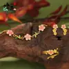 Set de Pulseras Xiaotao Zui Serie Flor de Durazno Aretes Anillo Joyería Regalo para Novia Moderno y de Alta Gama