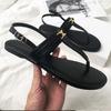 Verano 2025 Transfronterizo Color Sólido Punta Redonda Hebilla Moda Versátil Estilo Europeo y Americano Sandalias de Plataforma Gruesa para Mujer de Talla Grande