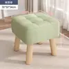 Banqueta Pequena de Tecido, Banqueta para Sofá de Sala de Estar, Banqueta para Trocar Sapatos na Porta de Casa, Banqueta Pequena de Varanda, Banco Pequeno Moderno Simples