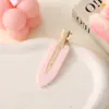 Pinza para el Cabello sin Costuras Pinza para Flequillo Lateral Pinza para Flequillo Maquillaje Sencillo Pinza de Pato Acrílica Segura para el Cabello Pinza Plana al por Mayor