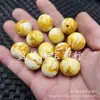 Cera de Abelha Artificial Fivela de Jade Espaçadores Contas Soltas Laranja Vermelho Amarelo Gordura de Galinha Cera de Abelha Contas Redondas Couve Casco de Tartaruga Contas de Ábaco Contas para Joias