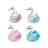 Micro-Paisaje Creativo Cisne Pequeño Figura Decoración de Jardín Accesorios de Decoración DIY Mini Adornos de Resina