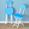 Silla plegable con respaldo, taburete para el hogar, mesa de comedor pequeña, silla de comedor apilable, portátil, taburete plegable de pie alto, pequeño y sencillo