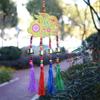 Nova placa de madeira pintada coelho Tassel vento Chimes características criativas porta suspensa Home Hotel decoração de artesanato