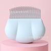 Pente Desembaraçador em Forma de Concha para Gatos, Pente Elástico para Gatos e Cachorros, Pente para Pets, Escova Especializada para Remover Pelos Soltos, Ferramenta Mágica para Queda de Pelo, Pente de Agulhas