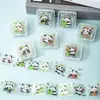 Pegatinas Creativas de Caja de Panda Dibujos Animados Impermeables Estilo Ins Pegatinas de Decoración para Diario de Mascotas Venta al por Mayor para Estudiantes de Primaria