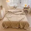 Manta de fleece com bolhas bordada personalizada para uso em casa, quarto, sofá, escritório, personalização de manta de cor sólida