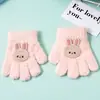 Guantes de invierno para niños, guantes cálidos de cinco dedos para niños y niñas, para montar y escribir, bonitos guantes de otoño e invierno a prueba de frío para bebés.