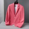 Chaqueta de Traje para Hombre Estilo Coreano Corte Delgado Traje Juvenil 2026 Moda Casual Blazer de un Solo Botón Moda Masculina Tendencia