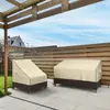 Funda Impermeable para Silla de Patio, Resistente a los Rayos UV, Funda Protectora para Muebles de Jardín y Patio, Tela Oxford de Alta Resistencia, Resistente al Viento, Funda para Sillón de Jardín de Asiento Profundo, Cabe hasta 33" An x 40" Pr x 35" Al