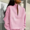 Moda casual deportiva versátil para el hogar transfronteriza europea y americana 2026 nueva sudadera con cremallera holgada cómoda para mujer