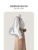 2024 Estilo Coreano Nueva Llegada Diseño Nicho Versátil Plata Bolso de Hombro Sobaco para Mujer Versátil Simple Bolsa Tote de Nylon