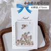 Arte de Uñas Divertido de Dibujos Animados Accesorios de Pan Croissant Lindo Aleación Pan de Crema Decoraciones Mixtas para Uñas Venta al por Mayor
