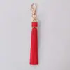 Chaveiro de Borla Transfronteiriço com Borla de Couro da Mesma Cor Pingente de Mochila de Escola Corda Trançada de Borla Pingente de Chave