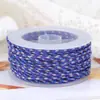 Fio de algodão de três cores de quatro fios Boting, pulseira de cordão colorido trançado feito à mão DIY, cordão para alça, resistente ao desgaste, material de cordão sem trama