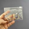 Bolsa transparente con cremallera de PVC bolsa para empaque de cosméticos bolsa para guardar aretes y joyería funda para teléfono móvil bolsa para empaque de cable de datos