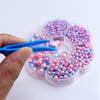 Pinzas de plástico codo boca ancha herramienta de fábrica electrónica pinzas de reparación clip pinza para perlas taladro plano perlas accesorios hechos a mano diy