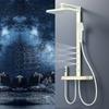 Jiumuwang Botão de Piano Display Digital Inteligente Grande Armazenamento Cinza Chumbo Luz Ambiente Contra a Parede com Ducha Spray de Cintura Booster