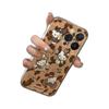 Hello Kitty Estampa de Leopardo Adequado para Capa de Celular Iphone15Pro Xr/Xs Apple 1112/13/147/8P Capa Espacial