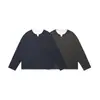 Tarifa el Fin Top Retro Americano Falso de Dos Piezas Sudadera Pulóver de Cuello Redondo Chaqueta Casual Holgada para Hombre Wy374