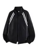 Cárdigan sudadera retro americano con cuello alto para hombre y mujer, nueva sudadera deportiva casual holgada de marca de moda otoño e invierno 2026