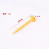 Clavos de plástico para suelo multiespecificación, Accesorios a prueba de viento para toldos de exterior, Clavos de tienda de campaña de cuerno roscado personalizados, Venta directa de fábrica Personalización