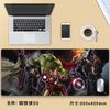 Alfombrilla de ratón Marvel de gran tamaño con borde de bloqueo, gruesa, de Iron Man, Avengers, para teclado, para oficina, grande