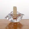 Portavelas de cristal para vela de té, portavelas de doble uso con forma de concha, vaso de cóctel con forma de caracol, vaso de cristal creativo, vaso único para bebidas de jugo