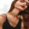 Colar com Pingente de Flor Moda Transfronteiriça 2024 Colar com Zircônia Cúbica Brilhante Joias Personalizadas Novo Estilo Feminino