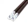 Palillos de Madera Afilados Estilo Japonés con Diseños Impresos, Caja de Regalo de Alta Gama, Palillos de Madera Multicolor, Un Par de Palillos por Persona