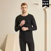 Traje de ropa interior térmica para hombre, engrosado, forrado de polar, Dejia, a prueba de frío, camiseta interior para ancianos, ropa de otoño, pantalones largos, invierno