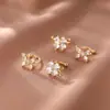 Presilha de Osso da Orelha Flor Borboleta Zircônia Feminina 2022 Nova Tendência Design de Nicho Luxo Leve Senso de Moda Joia de Orelha