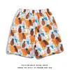 Pantalones cortos de flores de verano para hombre, holgados, de talla grande, de playa, de seda helada, de moda, para vacaciones