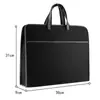 Bolsa de Ombro Masculina Pasta para Documentos Tecido Oxford A4 com Zíper Bolsa para Informações de Treinamento de Negócios Conferência Logotipo Imprimível