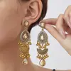Pendientes Clásicos Estilo Bohemio Transfronterizos para Mujer, Pendientes Largos Nuevos de Estilo Palacio Exótico, Pendientes de Estilo Étnico