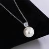 Collar de perlas clásico de lujo ligero de plata esterlina S925 transfronterizo, suéter de celebridades de Internet, cadena de clavícula, regalo de Tanabata para el Día de San Valentín