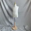 Adereços de Modelo Infantil, Manequim de Meio Corpo Coberto com Tecido, Alfinetável, para Exibição em Loja de Roupas Infantis, Manequim de Corte de Vestuário, Espuma