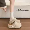 Sandálias Femininas Slip-On Estilo Birkenstock com Laço de Pérola Simples e Elegantes Lançamento Primavera 2026 Novas Meias-Chinelos Confortáveis para Uso Externo com Solado Grosso