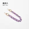 Venta al por mayor transfronteriza de cadenas para teléfono de colores de moda europea y americana, cadenas acrílicas, correas cortas para bolso de mano y cadenas colgantes para bolso