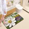 Felpudo de Entrada de Baño Impreso en 3D con Tierra de Diatomeas Visible, Absorbente de Agua, Secado Rápido, Alfombrilla para Piso, Antibacteriano y Resistente al Moho para la Entrada del Baño