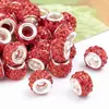 Miçangas Soltas Misturadas Mais Vendido na Amazon Três Fileiras Argola Bola de Diamante Argila Miçangas com Furo Grande Conjunto de Corrente DIY Acessórios de Decoração
