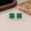 Aretes de Concha de Trébol de Cuatro Hojas para Mujer, Lujo Accesible, Modernos Estilo Nuevo 2025, Aretes Sencillos y de Alta Gama, Regalos para Novias