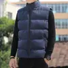 Chaleco de Algodón de Invierno para Hombre Tallas Grandes Cuello Alto Sin Mangas Chaqueta Chaleco Grueso Cálido Holgado para Personas con Sobrepeso Venta al por Mayor