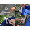Tubo de rebosadero 3D Manguera de drenaje para cubo de rebosadero Juego de mangueras Soporte de borde de cubo engrosado Accesorios anti-rebosadero