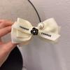 Alta qualidade elegante borboleta tie ball head grip vintage Camellia hairpin back head updo artefato cocar