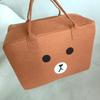 Bolsa de Viaje de Fieltro al por Mayor Bolsa de Equipaje de Gran Capacidad Bolso de Mano de Fieltro de Dibujos Animados Bolsa de Almacenamiento de Viaje Ligera Espesada