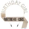Moda Europeia e Americana Festa de ANIVERSÁRIO Faixa de Cabelo para Meninas Cinto Faixa de Cabeça para MENINA DE ANIVERSÁRIO Adorno de Cabeça Cinto de Ombro Cinto de Cortesia