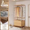 Guarda-Roupa Aberto Quarto de Casa Closet Prateleira de Metal de Chão Nova Combinação Japonesa Walk-In Guarda-Roupa de Pendurar