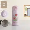 Taza de bolsillo mini de acero inoxidable 304 estilo ins con tapa abatible para hombres y mujeres, taza aislada portátil de alta estética, taza para niños, personalizable