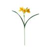 Arreglo de Mesa de Comedor Interior Estilo Fresco Nórdico Narciso Flor Artificial Tallo Único Tela de Seda Estilo Pastoral Narciso